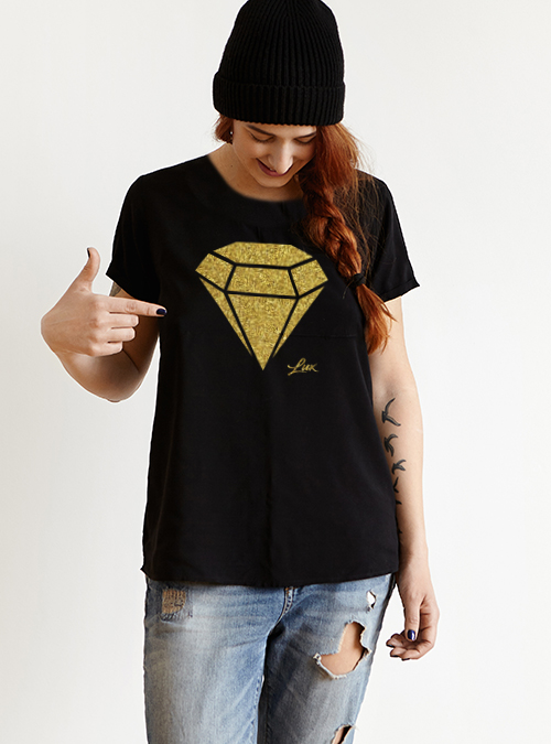 t-shirt donna diamante